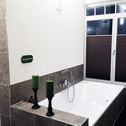 Plissee Badezimmer